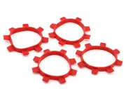 HotRace 1/8 Buggy Tire Band Set (Red) (4) [HR-009-0030]