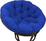 Papasan Chair Cushion, Indoor Outdoor Cushion for Papasan Round Chair, Garden Swing Cushion Replacement, Soft Thicken Comfy Hanging Basket Chair Cushion(Only Cushion)(Blue,140x140cm/55x55in)
