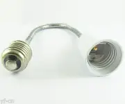 10x E27 to E27 Light Lamp Flexible Extension Adapter Converter Screw Socket 30cm