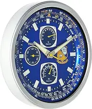 [CITIZEN] CC2030 Gallery Wall Clock, Silver-Tone