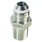 Threaded Adapting Reducer | MJIC 3/8 inch x MNPT 1/4 - SS316 (2 Pack)