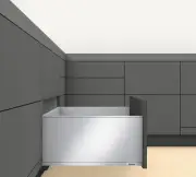 Blum 770F55S0S LEGRABOX 22" L x 9-1/2" H Full Extension Concealed - Grey