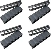 GSHLLO 10 Pcs 6 Holes Screwdriver Bit Holder Organizer Hex Bit Storage Box Screwdriver Storage Rack Drill Bit Holder Case