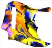J BASS 5 STRING Graphic Pickguard to fit Fender Bass Guitar Fractal Art 1