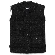 [MSGM] Glittery Tweed Gilet