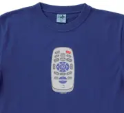 MAD KEEN FISHING ROYAL BLUE MENS T-SHIRT "GO FISHING REMOTE" 100% COTTON