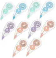 Gadpiparty 10Pcs Correction Tape Portable Tapes for Students Easy to Use Writing Tapes Quick Fix for School and Office Errors