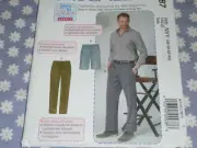 McCALL'S 7987 MEN'S LEARN TO SEW SHORTS & PANTS PATTERN UNCUT-SIZE-36-44