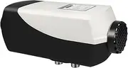 8kW 12V RV Diesel Air Heater Kit 10L Tank Portable Vehicle Heater w/LCD Remote Control - Black & Grey