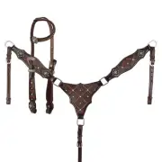 One Ear Headstall and Breast Collar Set