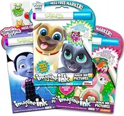 Disney Magic Ink Coloring Book Set for Girls Toddlers Kids -- 3 Imagine Ink Books Featuring Disney Junior Vampirina, Puppy Dog Pals, Sunny Day with Invisible Ink Pens and Owl Stickers