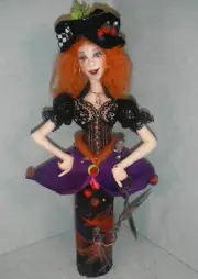 Cloth Art Doll Pattern "Practical Pindora" by Sharon Mitchell