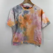 Freshman Girls Tie Dye Relaxed Cotton Short Sleeve Shirt Shorts Set Size XL NWT