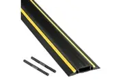 D-Line Medium Duty Floor Cable Cover 1.8mtr Black + Hazard Strips | FC83H