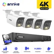 ANNKE 4K POE NVR System with 8MP Security Cameras & Audio Recording