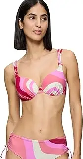 [Triumph] Women's Summer Mix & Match Wp 02 Pt Bikini top, Pink-Light Combination, 36, Pink - Light Combination, 36