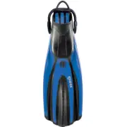 Mares Avanti Super-Channel Open Heel Fin w/Bungee Strap, Small, Blue