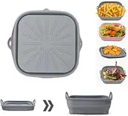 FUNNTY Foldable Air Fryer Silicone Pot, 1 Pack Reusable Air Fryer Silicone Liners