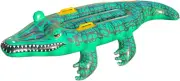 Inflatable Alligator Pool Float - Long Floating Animal Pool Bed - Floating Po...