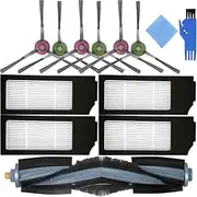 [EATBALE] Brush Filter Accessories for Ecovacs Deebot X1 Turbo/Deebot X1 Omni/Deebot T10 Plus/DEEBOT T10 Omni/Turbo Vacuum Cleaner, Replacement Parts 1 Main Brush, 6 Side Brush, 4 Filters (Pack of 11)