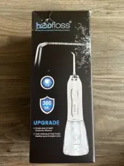 New H2ofloss Water Dental Flosser Portable Dental Oral Irrigator- White