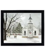 Courtside Market Chapel In The Snow Framed Art