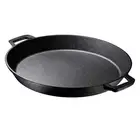 Pre Seasoned Cast Iron 16 inch Skillet Dual large loop Handled Durable Pan,Ca...