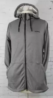 New Dakine Women's Edie Tech Fleece Full Zip Hoodie Medium Heathered Black