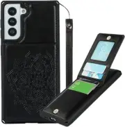 for Samsung Galaxy S21 Plus/ S21+ 5G Wallet Case Flip Magnetic Clasp PU Leather