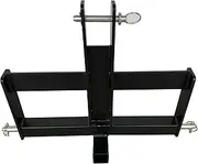 Field Tuff FTF-02RWB Hitch, Category 1 Tractors, Holds Suitcase, 2" Receiver, Add Extra Weight for Traction, Ideal for Moving Trailers-26 Wide, Black