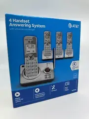 New/Sealed - AT&T 4 Handset Cordless Phone Answering System EL52429 XL Display