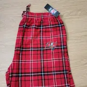 NFL Tampa Bay Buccaneers Mens Flannel Plaid PJ Pajama Lounge Pants bottoms 2XL