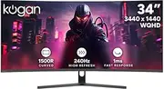 Kogan Infinity 34" Curved Ultrawide WQHD 240Hz 1ms FreeSync Gaming Monitor (3440 x 1440) - KAMN34RQ24VA - 34 Inch