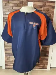 Boombah Men's Illinois Baseball Short Sleeve Quarter Zip Pullover Large NWT!!!