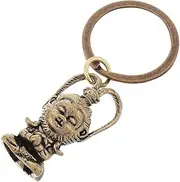 [UPKOCH] Brass Keychain Multi-Functional Pendant for Outdoor Backpack and Keys New Year Lucky Amulet Keychain Dark Brown