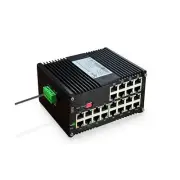 24-Port Managed PoE Gigabit Industrial Ethernet Switch, 2-Layer，Lightning