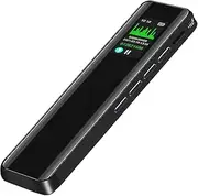 8GB Digital Voice Recorder Voice Activated Recorder Dictaphone MP3 Player 3072KBPS HD Recording Noise Reduction Timing Recording Password Function Dual Condenser Microphone 60hrs Continuous Recording