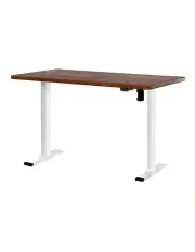 [Artiss] Electric Standing Desk 140cm in White/Brown