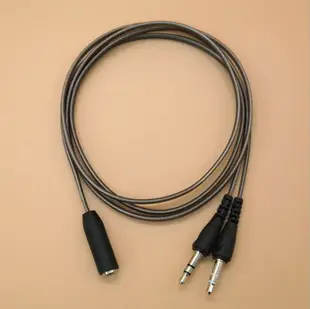 1米長音頻線筆記本臺式電腦耳機麥克風二合一轉接頭手機耳麥轉換線音頻一分二分耳機單插頭轉雙插頭延長線