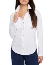Nic+Zoe Snap Front Tech Stretch Top