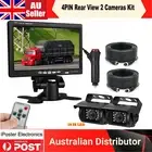 iPoster 7" Monitor+2x Reversing Camera Kit+2x 4pin Cable For Truck Caravan
