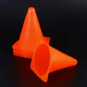 6 PCS Bright Orange Training Cones 18cm for Kids Sports and Activities