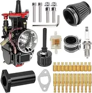 MTRPARTS PWK28 30MM Carburetor Kit – Perfect Upgrade for Predator 196cc 212cc, Coleman Powersports CT200 BT200 MB200, KT196 Twister, 80T Go Kart (BLACK)