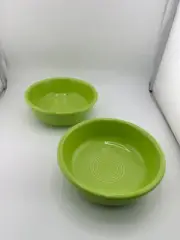 Two Fiesta Chartreuse Fruit Bowls 5 3/8” Across