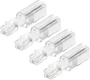 uxcell 4 Pack Phone Cord Detangler, 360° Telephone Cord Detangler Swivel Anti Tangle Landline, 46mm, Clear White
