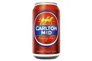 Carlton Draught Mid, Mid Strength Beer with Crisp Finish, Classic Australian Lager, 3% ABV, 375mL (Case of 30 Cans)