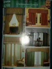 Simplicity Home Decorating Sewing Pattern 4098 Drapes Panels Valance Uncut