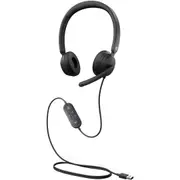 Microsoft Modern Wired On-ear Stereo Headset - Black - Binaural - Ear-cup - 100 Hz to 20 kHz - 150 cm Cable - Noise Reduction Microphone - USB Type C