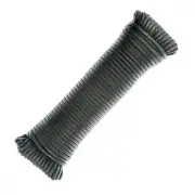 ASR Outdoor 550 Paracord Rope Strong 7 Strand Parachute Cord - Black 100ft