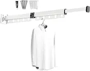 Wall Mounted Laundry Drying Rack - Laundry Drying Rack | Wall Mounted Drying Rack, Space Saving Clothes Drying Rack for Laundry